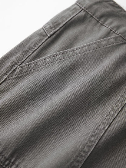 Fold Over Waist Y2K Straight Leg Pants