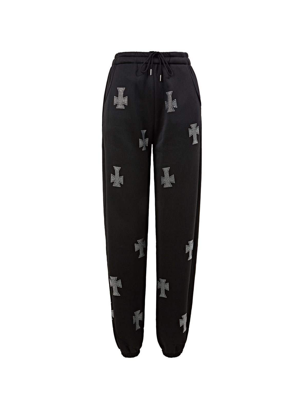 Rhinestone Cross Jogger Pants