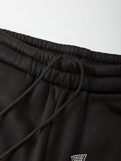 Rhinestone Cross Jogger Pants