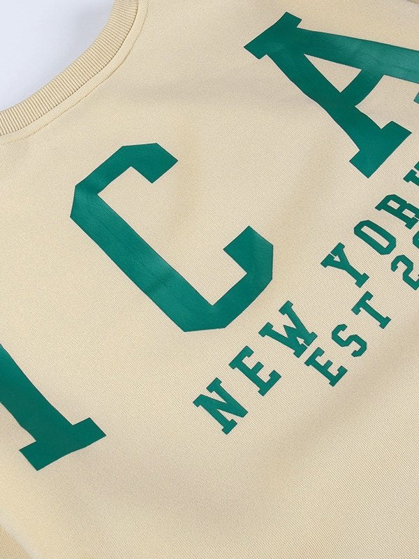 Back Letter Graphic Pullover Sweatshirt