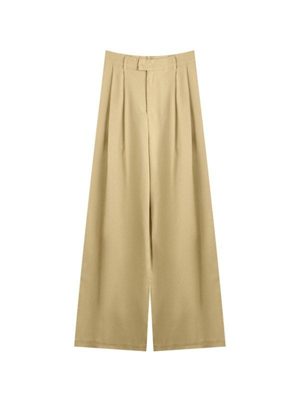 Apricot Baggy Pleats Tailored Pants