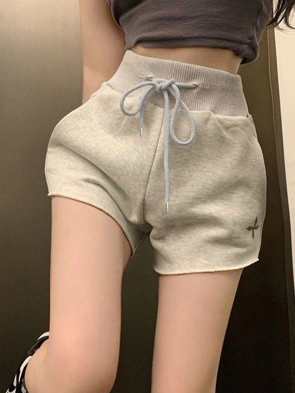 Cut Off Gray Sweat Shorts