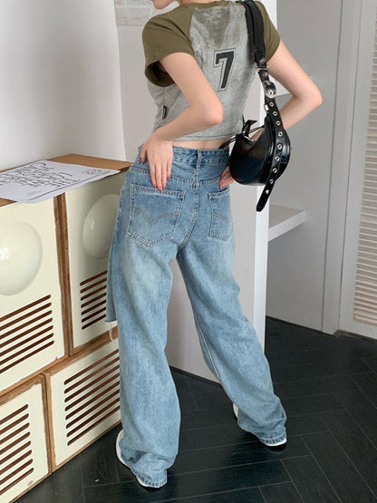 Dyed Raglan Sleeve Crop Top