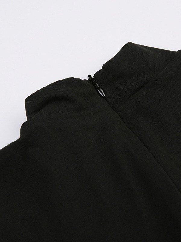 Sleeveless Sports Black Romper