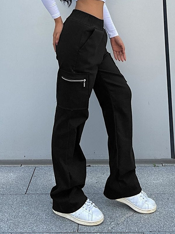Pocket zipper Cargo Pants