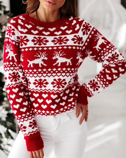 Ugly Christmas Jacquard Knitted Sweater