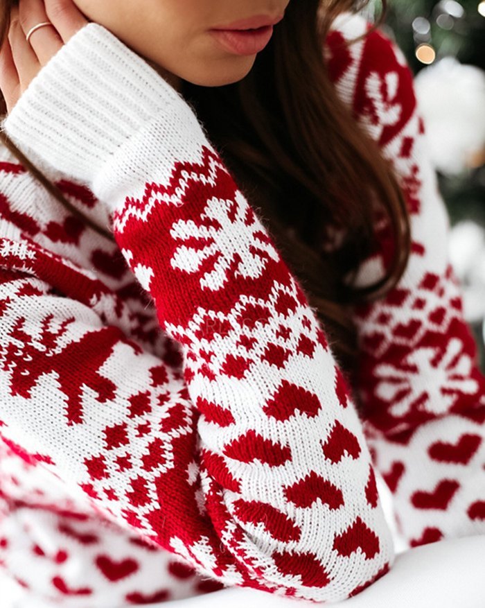 Ugly Christmas Jacquard Knitted Sweater
