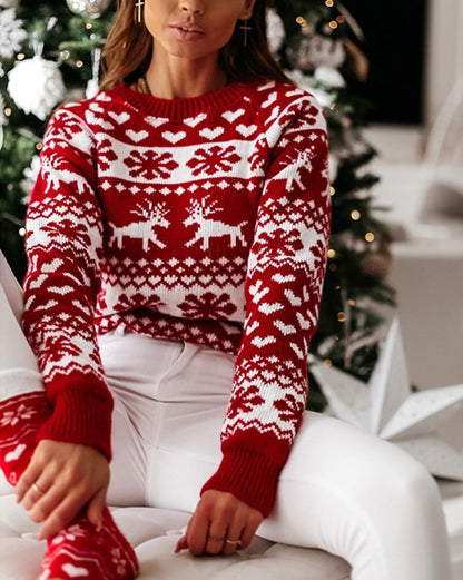 Ugly Christmas Jacquard Knitted Sweater