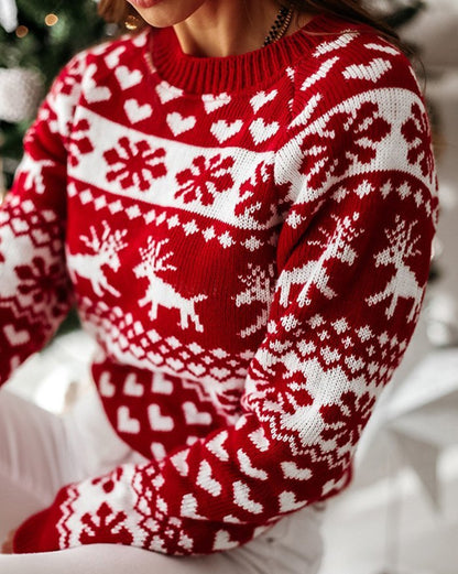 Ugly Christmas Jacquard Knitted Sweater