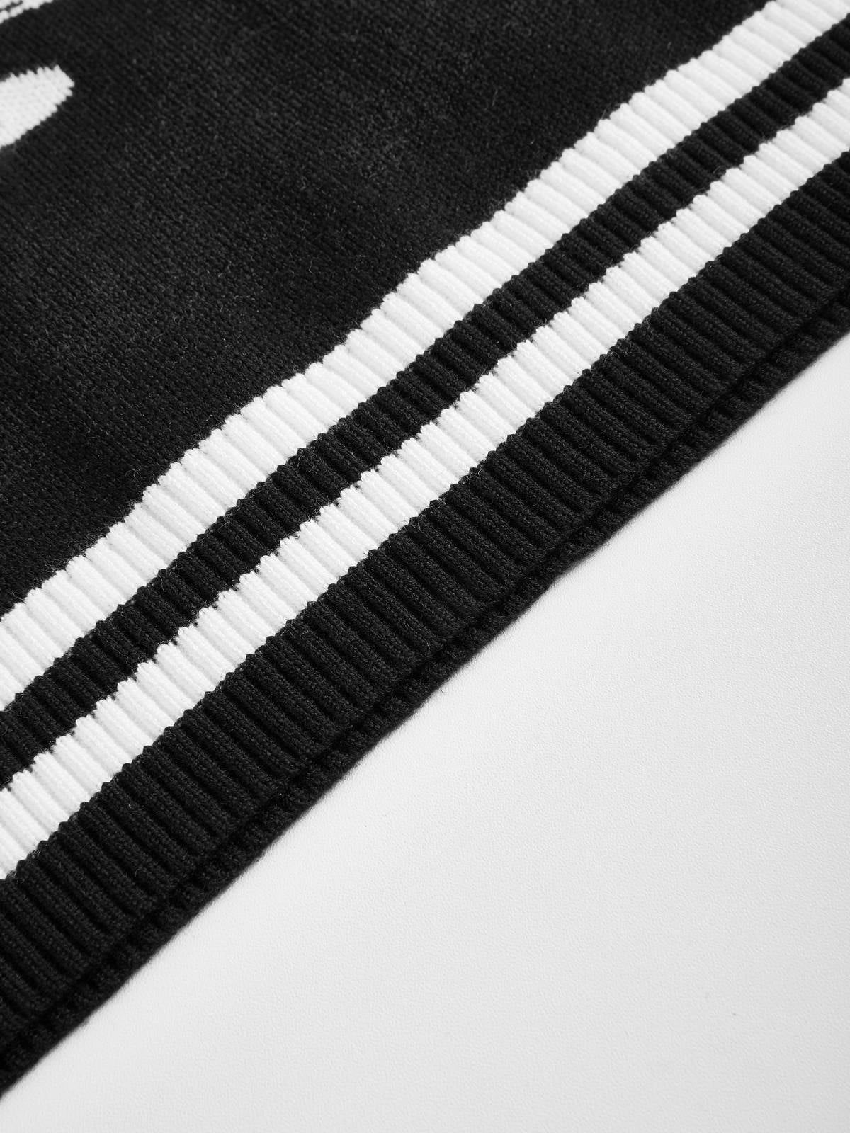 Heart Skull Jacquard Knit Sweater