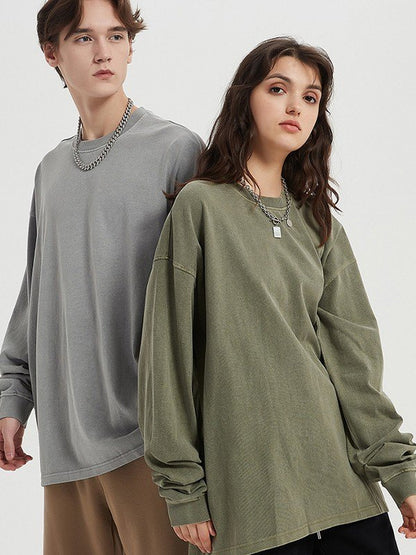 Unisex Vintage Wash Crew Neck Sweatshirt