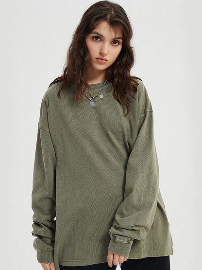 Unisex Vintage Wash Crew Neck Sweatshirt