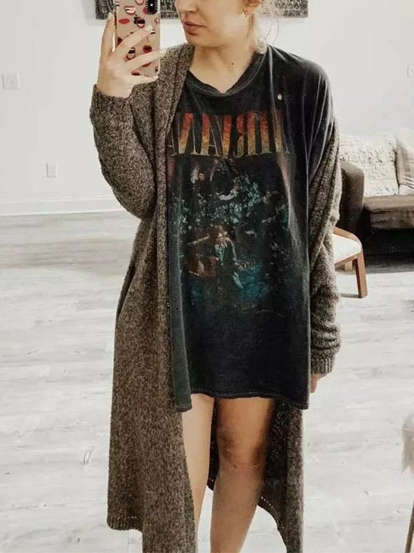 Rock Man Graphic Oversized Tee