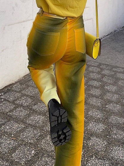 High Waisted Gradient Pants