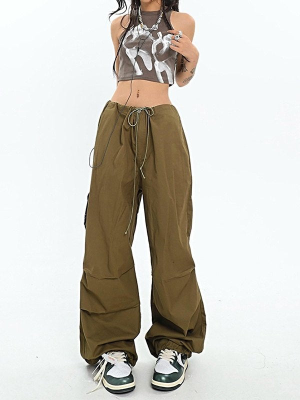 Vintage Screen Print Cropped Tank Top