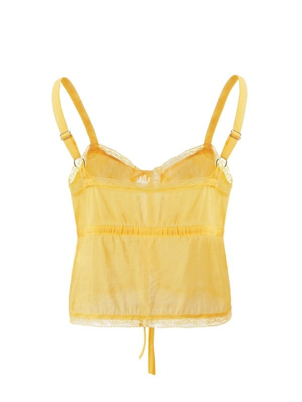 Lace Stitching Lace Cutout Cami Top
