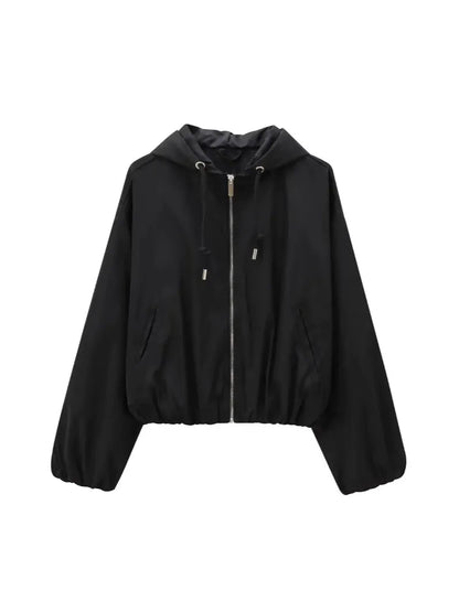 Aris Casual Zip-Up Hooded Jacket