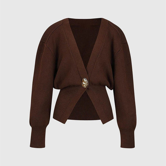Caelyn Knitted V-neck Cardigan