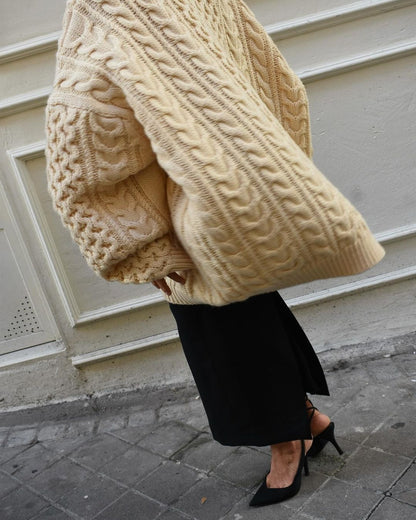 Azalea Textured Loose Knit Sweater