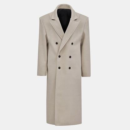 Violette Double-Breasted Long Coat