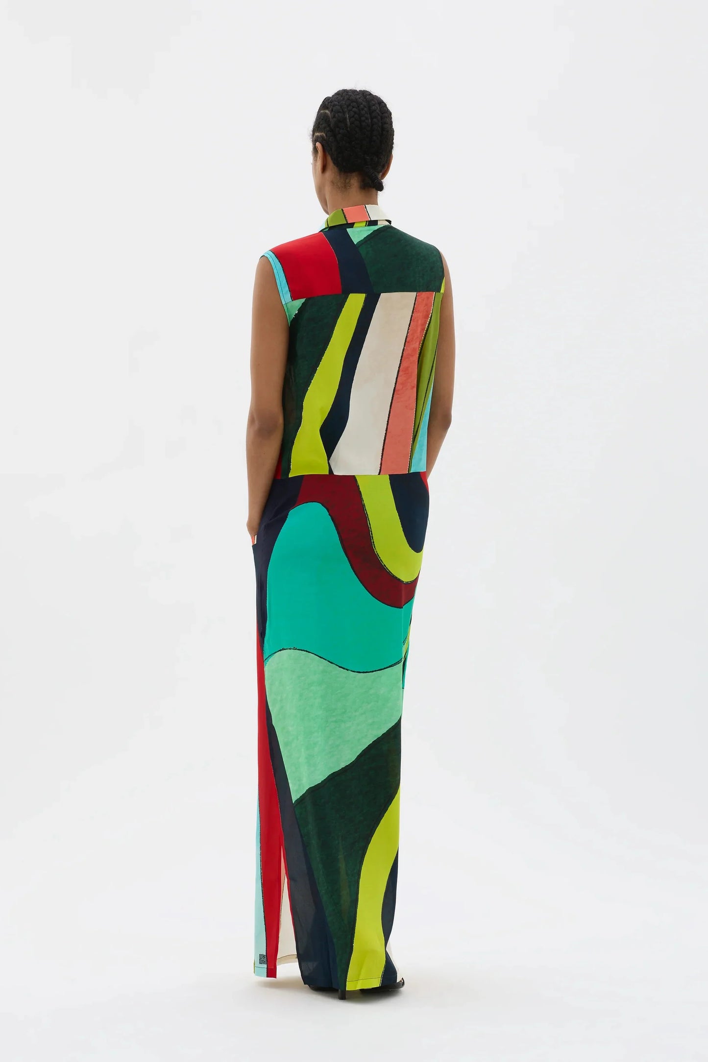 Calmar Printed Sleeveless Maxi Dress
