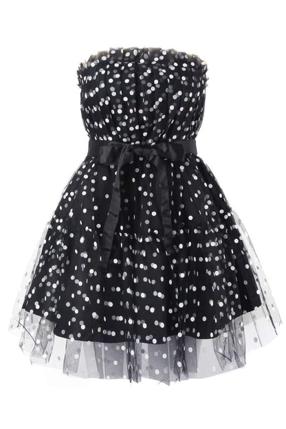 Minivestido Ina de tul con lunares