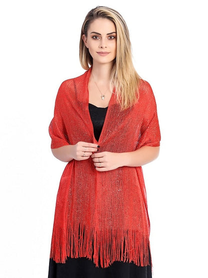 Scarves Shawl Party Daily Solid / Plain Color Polyester / Viscose Formal Casual Bohemia 1 PC for Women