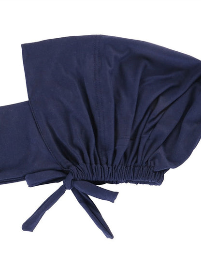 Soft Adjustable Inner Hijab Caps Muslim Stretch Tie Back Jersey Cap Islamic Underscarf Bonnet Female Headscarf Headwrap Arab Turban for Women