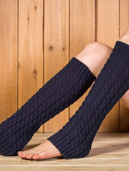 Leg Warmers Boot Cuffs Home Work Daily Solid Color Polyester Spandex Basic Casual Classic Warm Casual 1 Pair for Women