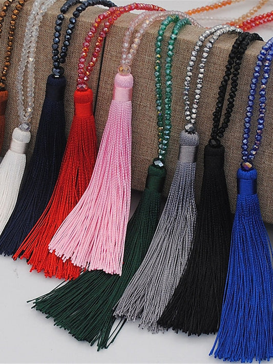 1pc Pendant Necklace Necklace For Glass Long Spike / Y Necklace / Long Necklace for Women