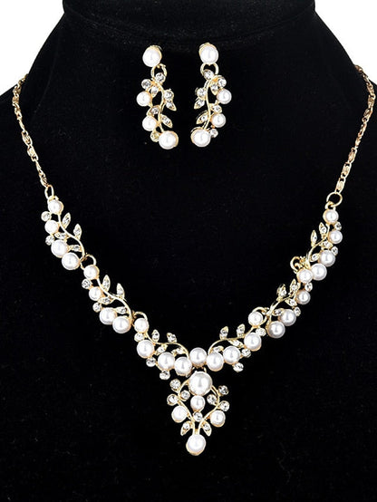 necklace Chic & Modern Party Leaf Jewelry Sets / Wedding / Gold / Silver / Fall / Winter for Women