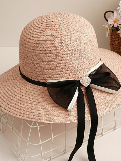 Sun Hat Straw Hat Daily Holiday Straw Vacation Beach Sunscreen 1 pcs for Women