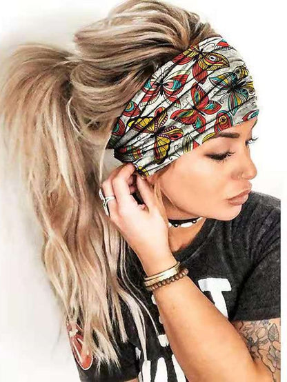 1pc Girls' Headbands Headband For Daily Flower Classic Fabric 1 2 3 for Women