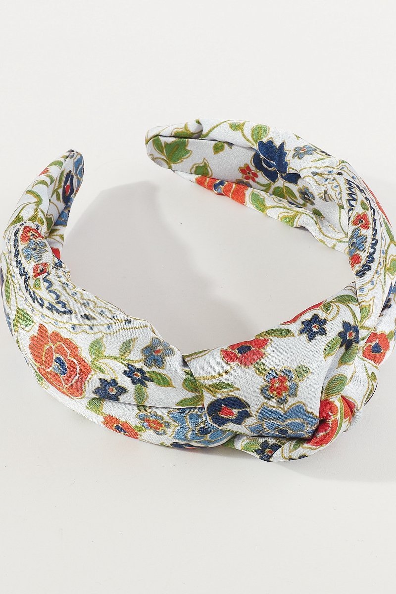 Diadema con nudo jacquard