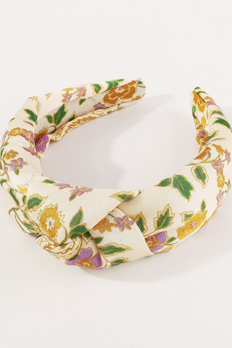 Diadema con nudo jacquard