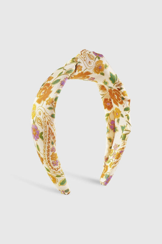 Diadema con nudo jacquard
