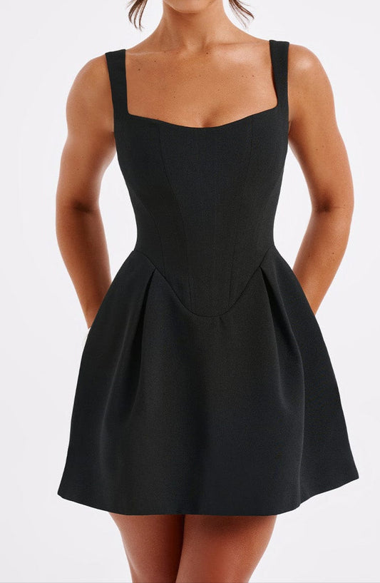 Juliana Mini Dress-Black