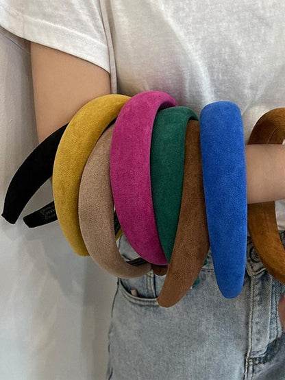 1PC Girls' Headbands Headband For Daily Classic Fabric 3# Rose Red 2#Beige 12# purple for Women