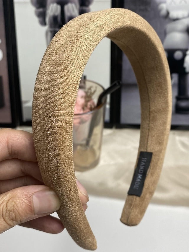 1PC Girls' Headbands Headband For Daily Classic Fabric 3# Rose Red 2#Beige 12# purple for Women