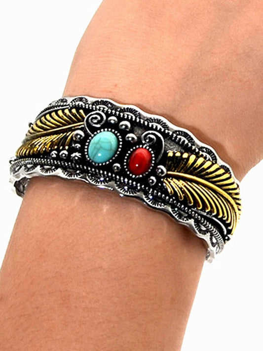 Bangle Casual Street Leaf Bracelets & Bangles for Women