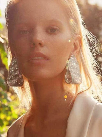 Earrings Long Believe Forever Imitation Diamond Earrings Jewelry Silver / Rose Gold / Gold For Wedding Party Holiday Prom for Women