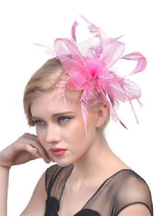Hair Clip Party Party Solid Color Headwear / White / Red / Blue / Fall / Winter for Women