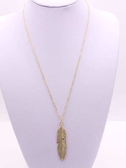 1PC Necklace For Street Daily Alloy Classic Feather for Women