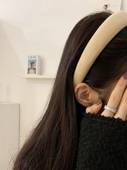 1PC Girls' Headbands Headband For Daily Classic Fabric 3# Rose Red 2#Beige 12# purple for Women