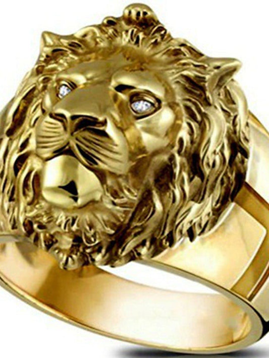 1PC Ring For Street Date Alloy Classic Lion for Women