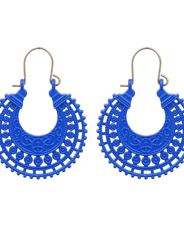 Earrings Chic & Modern Party Moon Earring / Yellow / Red / Green / Fall / Winter for Women