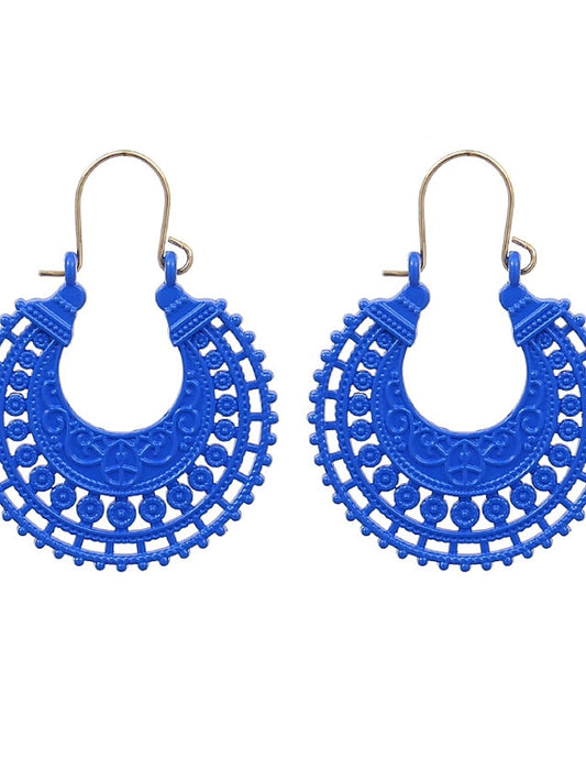 Earrings Chic & Modern Party Moon Earring / Yellow / Red / Green / Fall / Winter for Women