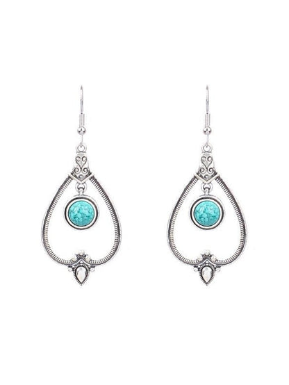 1 Pair Hanging Earrings For Daily Alloy Classic Totem Series for Women