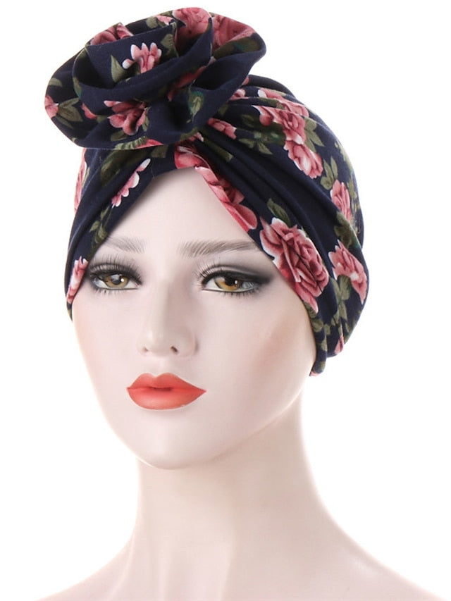 Turban Office Daily Flower / Plants Polyester Boho Cute 1 pcs for Women