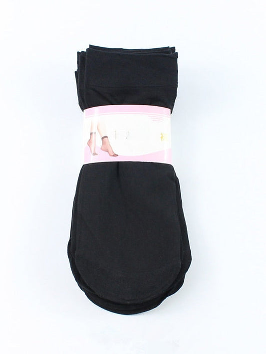 Daily 10 Pairs Anckle Socks Low Cut Socks Home Work Daily Solid Color Polyester Spandex Simple Casual for Women